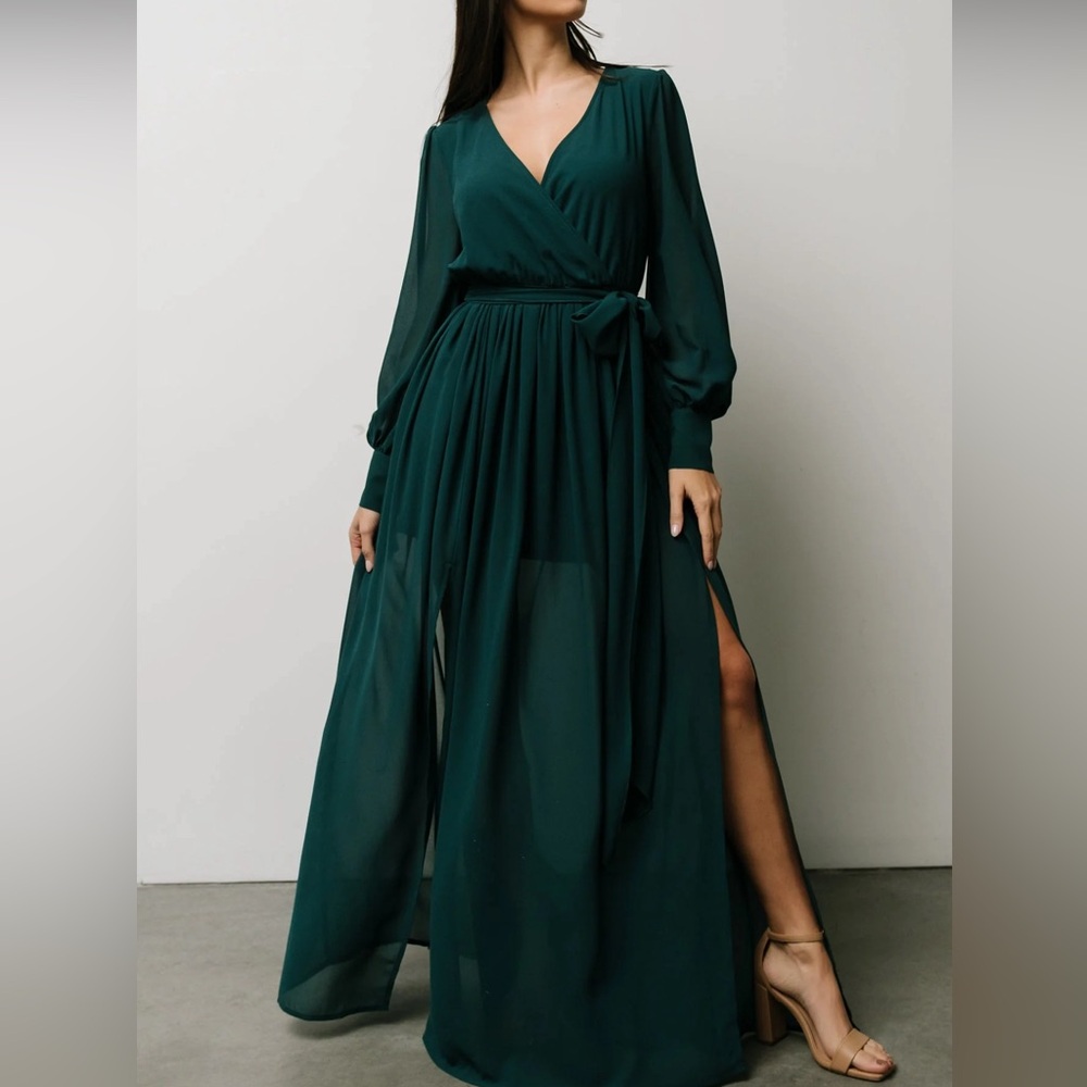 Baltic Born Celine Maxi Dress in Hunter